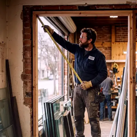 Ziesel Kastanie – Fenstermontage in einem Wohnhaus
